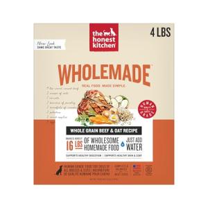 The Honest Kitchen Wholemade™ Dehydrated Whole Grain Beef & Oat Dog Food, 4 lb Box
