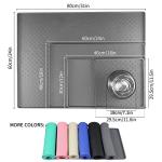 Ptlom Pet Placemat for Dog and Cat, Mat for Prevent Food and Water Overflow, Suitable for Small, Medium and Big Pet,24.5" 16.5", Grey