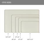 Reopet Waterproof Pet Feeding Mat with High Raised Edges, Heavier and Thicker Placemats for Cat Dog Water Bowl with BPA Free, Dogs Cats Food Mats for Messy Drinkers to Prevent Spill and Protect Floors