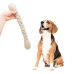 Glaciart One 15-Inch Dog Wool Rope Toy - Durable Chew Toys for Small and Medium Breeds - Natural, Plastic-Free, Non-Allergic - Long-Lasting Play and Activity Ball for Dogs, Indoors and Outdoors