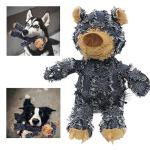 MAXBECK Dog Companion for Heavy Chewers- Indestructible Robust Bear Dog Toy, Resistant Squeaky Dog Toys for Heavy Chewers, Unbreakable Stuffed Plush Dog Toys for Aggressive Chewers (A-Navy)