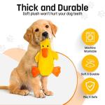 FGA MARKETPLACE Duck Flat NO Stuffing NO Squeak Plush Dog Toy, Funny Style Will Entertain Your Pet for Hours, Recommended for Small and Medium Dog 21 INCH Long
