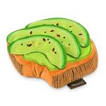 P.L.A.Y. Cute Plush Dog Toys - Brunch Food Themed Durable Squeaker Chew Toy, Great for Puppies & Small, Medium, Large Dogs - Machine Washable, Recycled Materials (Avo-Doggo Avocado Toast, Medium)