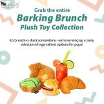 P.L.A.Y. Cute Plush Dog Toys - Brunch Food Themed Durable Squeaker Chew Toy, Great for Puppies & Small, Medium, Large Dogs - Machine Washable, Recycled Materials (Avo-Doggo Avocado Toast, Medium)