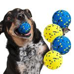 Kimee Dog Balls Tennis Ball Toys Dog Toys for Aggressive Chewers Durable Teething Chew Toys Water Toy Fetch Ball for Large Medium Small Dog and Puppies (4 Balls)
