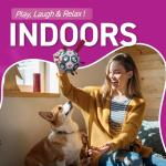 QDAN Premium Dog Balls Toys, Pet Training Soccer Ball with Straps, Puppy Birthday Gifts, Dog Water Toy, Durable Herding Balls for Small Medium Dogs, Pet Toys Puppy Ball (6 Inch)