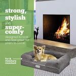 GREEN BREATHE ECO Odor Free Dog Bed | Luxury Memory Foam with Natures Activated Charcoal Odor Remover | Miracle Small Dog Bed [20" x 25"] | Water and Chew Resistant