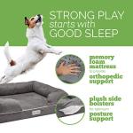 GREEN BREATHE ECO Odor Free Dog Bed | Luxury Memory Foam with Natures Activated Charcoal Odor Remover | Miracle Small Dog Bed [20" x 25"] | Water and Chew Resistant