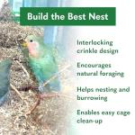 ECO BEDDING 99% Dust-Free Paper Bedding for Small Pets and Birds, Eco Natural, 1.5 lb - Safe, Clean, Ideal Nesting & Burrowing Material for Comfort