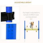 PawHut 4PC Dog Agility Course Kit - Blue/Yellow