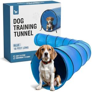Houseables Agility Dog Tunnel - 18 Feet, Blue