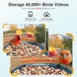 Smart Bird Feeder with Camera and 64GB Card