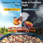 Smart Bird Feeder with Camera and 64GB Card