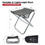 LFSEMINI Lightweight Folding Camping Stool with Carry Bag
