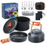 16-Piece Camping Cookware Set for Backpacking and Hiking