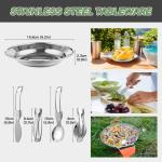 TOMSHOO 22pcs Camping Cookware Mess Kit for Outdoor