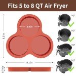 Silicone Egg Molds for Air Fryers - 2 Pack