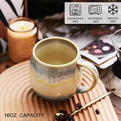 Vivimme 18 oz Ceramic Coffee Mugs Set