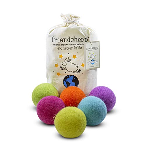 Friendsheep Organic Wool Dryer Balls 6 Pack
