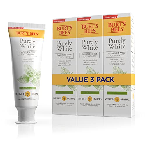 Burt's Bees Fluoride-Free Peppermint Toothpaste Trio