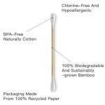 Eco-Friendly Bamboo Cotton Swabs - 500 Count