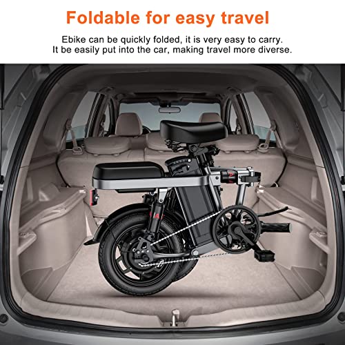 ENGWE Mini Electric Bike, 14" Fat Tire City Commuter