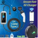 Portable 3.6KW Type 2 EV Charger with 5m Cable