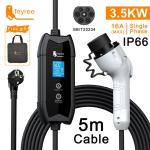 Feyree 16A 3.5kW Portable EV Charger with 5M Cable