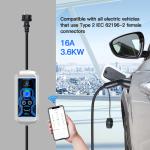 Portable 3.6KW Type 2 EV Charger with 5m Cable