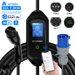 AFYEEV 32A Portable EV Charger with App Control
