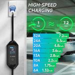 AFYEEV 32A Portable EV Charger with App Control