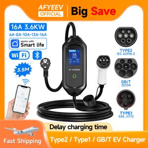 AFYEEV 3600W Portable Type2 EV Charger Cable