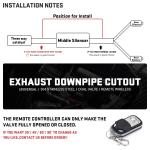 Electric Exhaust Downpipe Cutout with Wireless Control