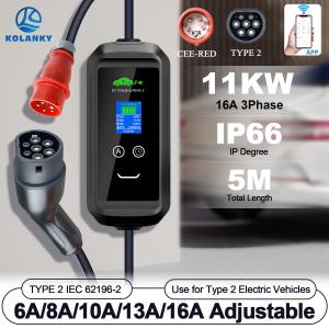 Kolanky 16A Portable EV Charger with WiFi Control