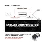 Electric Exhaust Cutout Kit with Remote Control