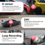 4K Dual Dash Cam with WiFi and GPS