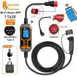 Feyree Type 2 11KW Portable EV Charger Cable