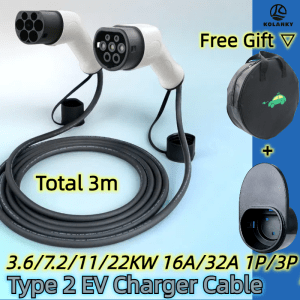 Portable Type 2 EV Charging Cable 3.6-22 kW