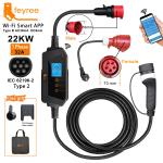 Feyree 22KW 32A Portable Type 2 EV Charger