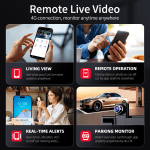 Imagebon M70 4G Android Dashcam with Split Screen