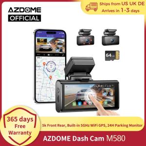 AZDOME M580 5K Front Rear Dash Cam