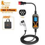 Feyree 11KW Type2 3Phase Portable EV Charger