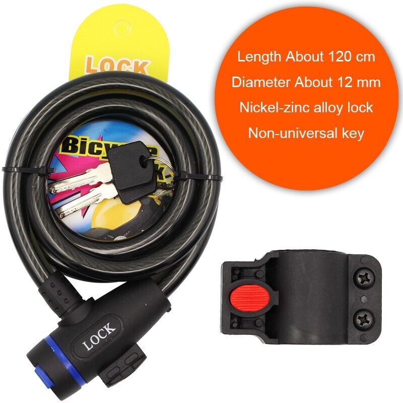 Universal Anti-Theft Bike Lock with Keys
