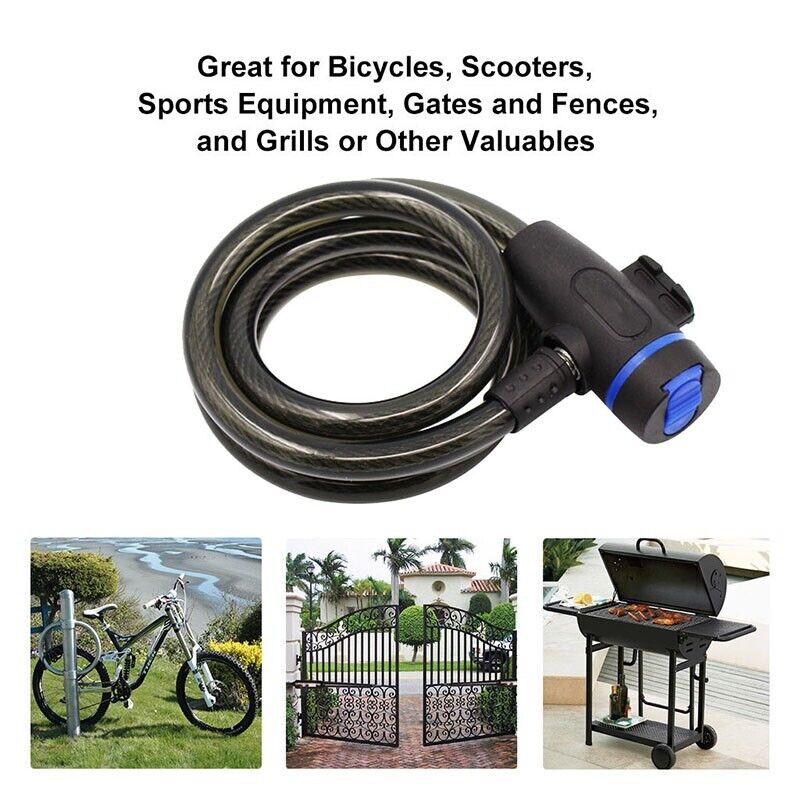Universal Anti-Theft Bike Lock with Keys