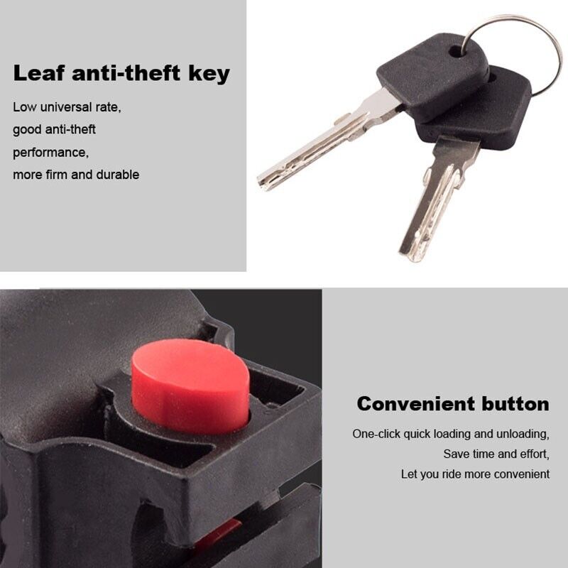 Universal Anti-Theft Bike Lock with Keys