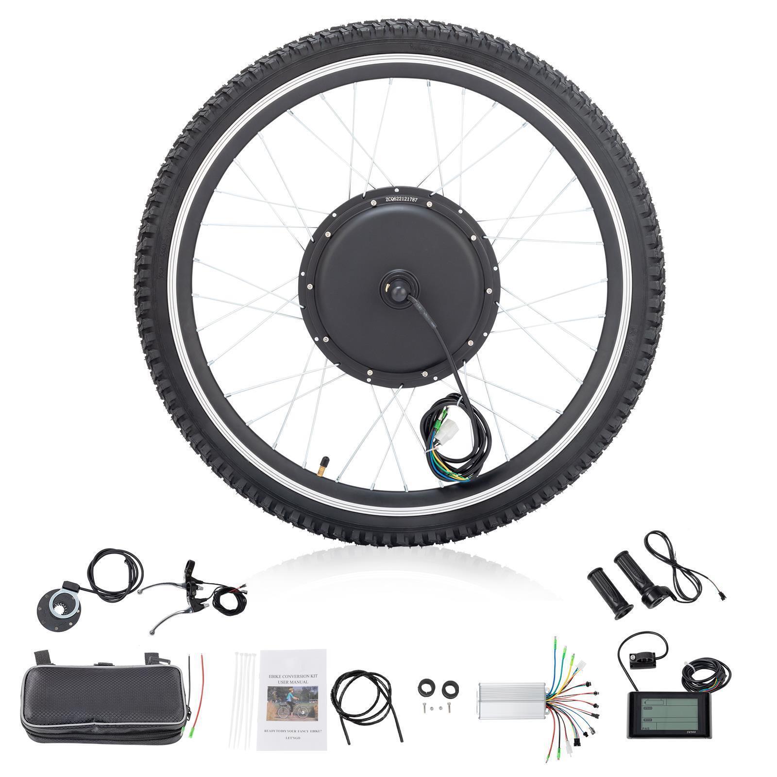 26" 1000W Electric Bike Front Wheel Motor Kit