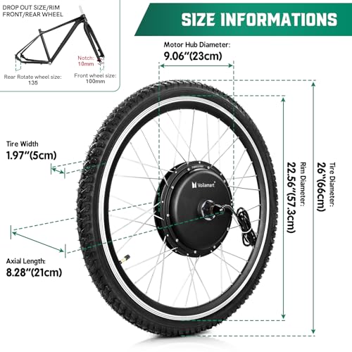 Voilamart 48V 1000W E-Bike Conversion Kit