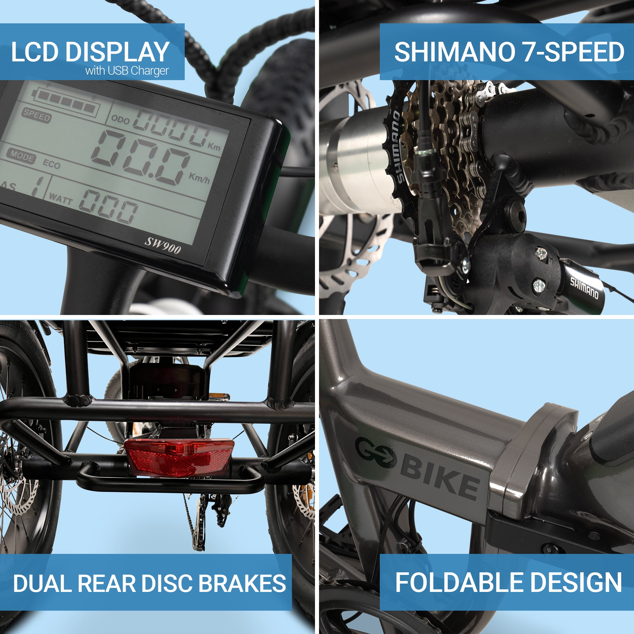 Forza Motorsport 24" Electric Tricycle: 750W 48V Ebike