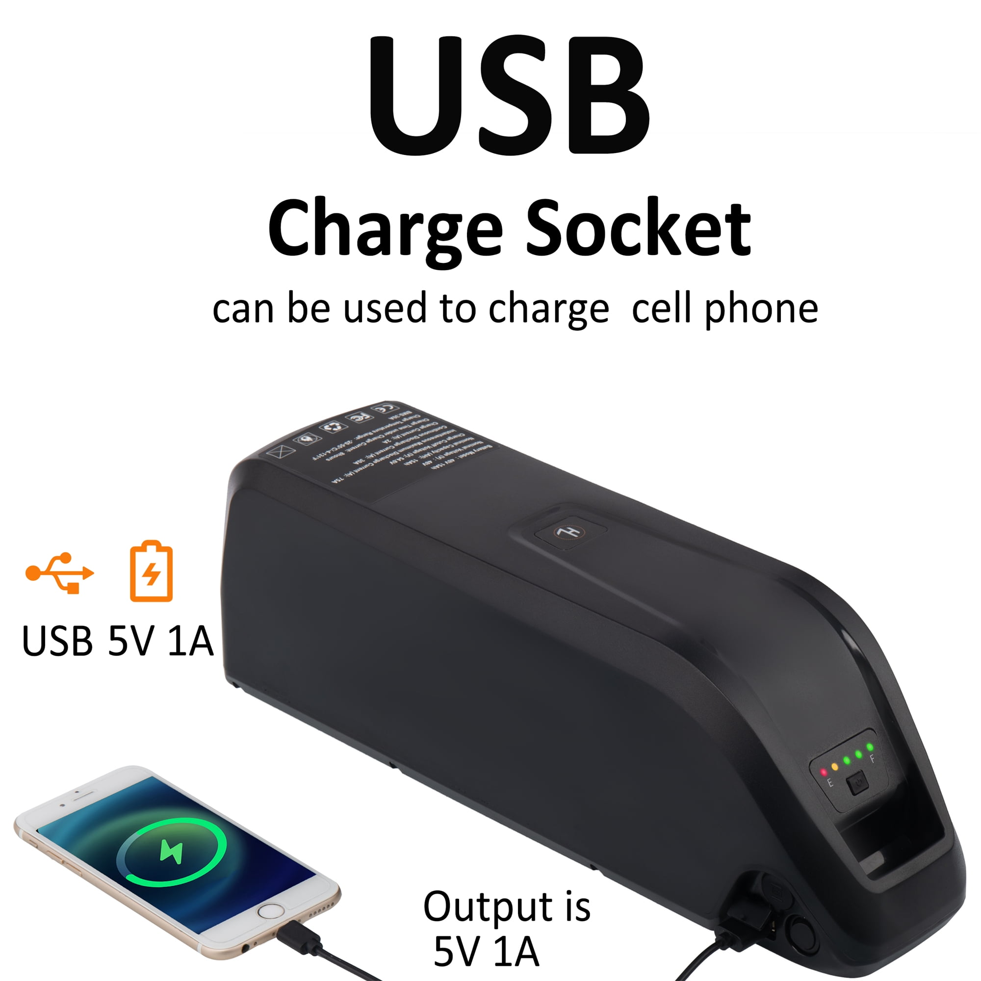 High-performance 48V Ebike Lithium Battery (1500W)