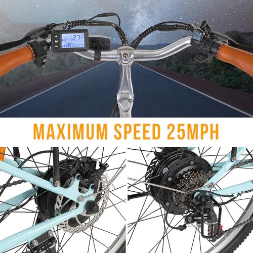 Professional 7 Speed City Cruiser eBike